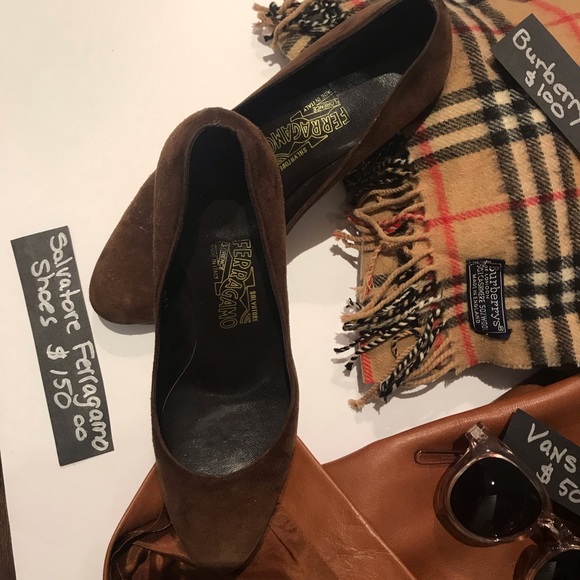 Salvatore Ferragamo Brown Suede Shoes - Picture 3 of 5